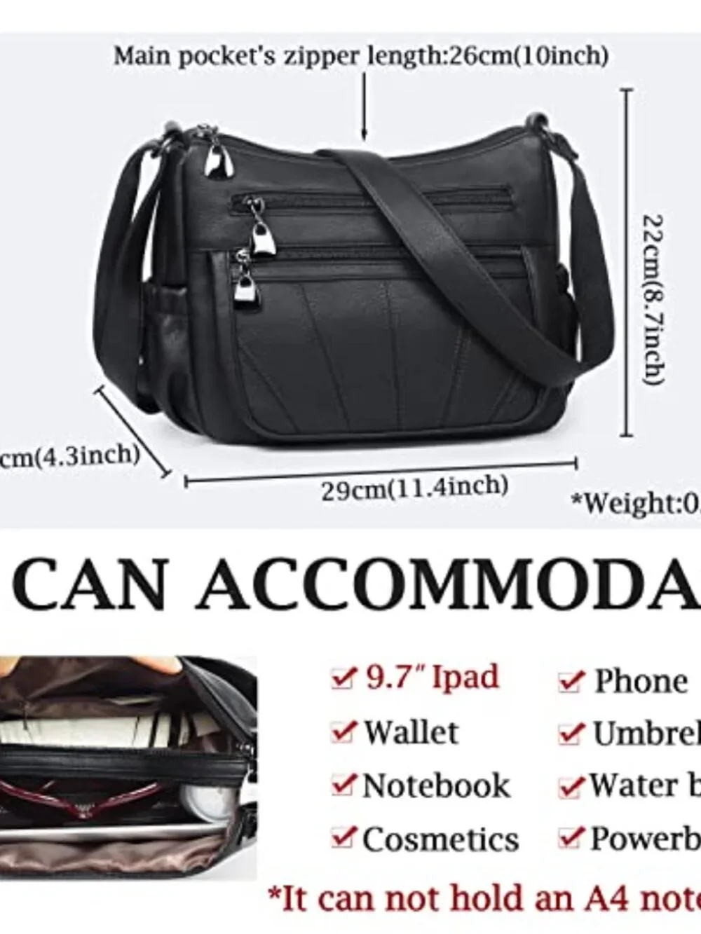 Soft PU Leather Crossbody Satchel Top Handle Handbag Tote Purse